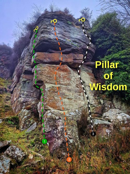 Pillar of Wisdom, Craig Cwm.  Photo: Carl Ryan